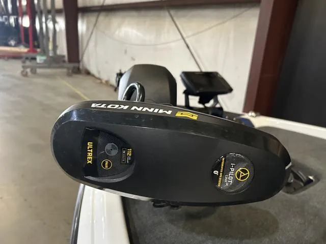 Slide: The Image of Minn Kota Ultrex trolling motor on 2024 Skeeter ZXR 20 boat with Yamaha 250 SHO. - 8
