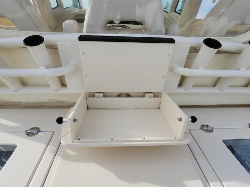 Slide: The Image of Interior view of Grady-White Canyon 376 boat, 2023 model. - 48