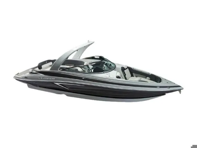 Slide: The Image of 2024 Crownline 280 SS speedboat, sleek design, side view, white background. - 6