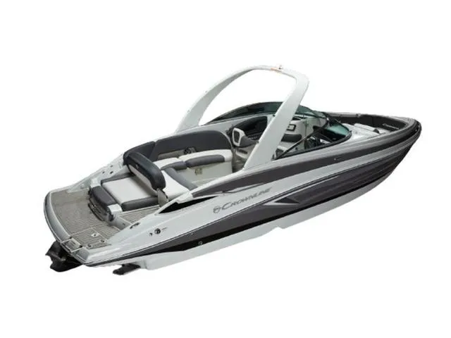 Slide: The Image of 2024 Crownline 280 SS boat, sleek design, luxury seating, modern features. - 7