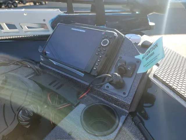 Slide: The Image of 2024 Ranger RT198P Ranger Cup boat dashboard with Humminbird fish finder. - 3