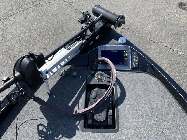 Slide: The Image of 2020 Ranger Z520C boat dashboard with navigation equipment and controls. - 3