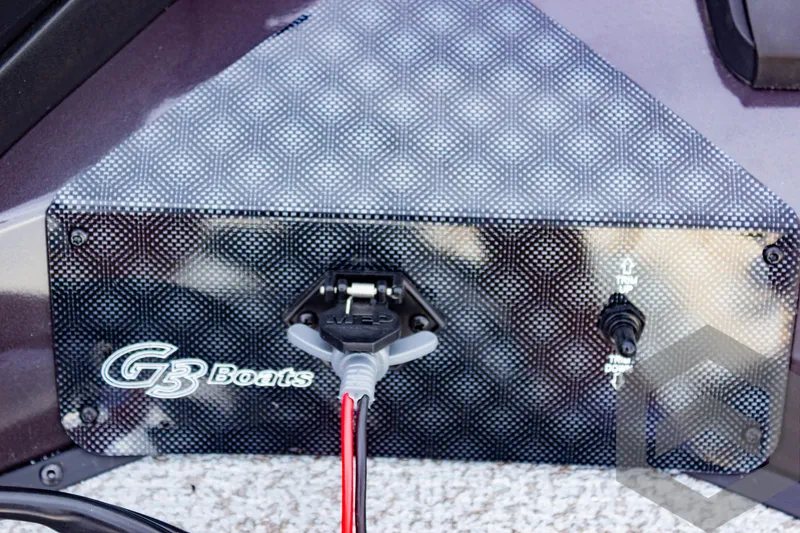Slide: The Image of G3 Sportsman 1810 boat panel with plug and switch, 2025 model. - 29