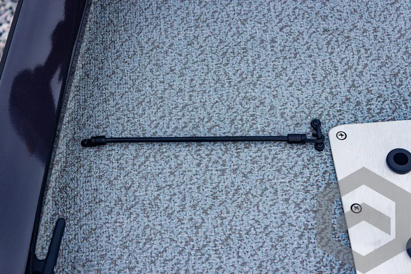 Slide: The Image of G3 Sportsman 1810 boat deck detail, 2025 model, featuring textured surface and hardware. - 31