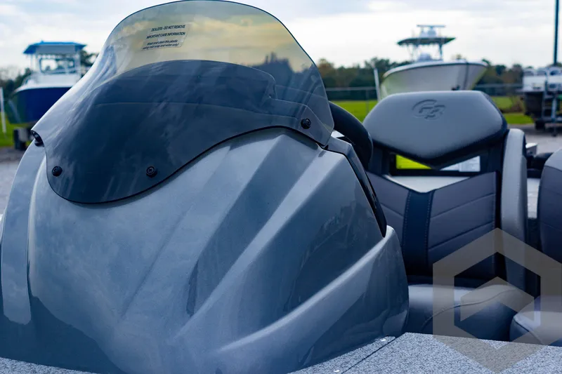 Slide: The Image of 2025 G3 Sportsman 1810 boat with sleek design and modern seating. - 32