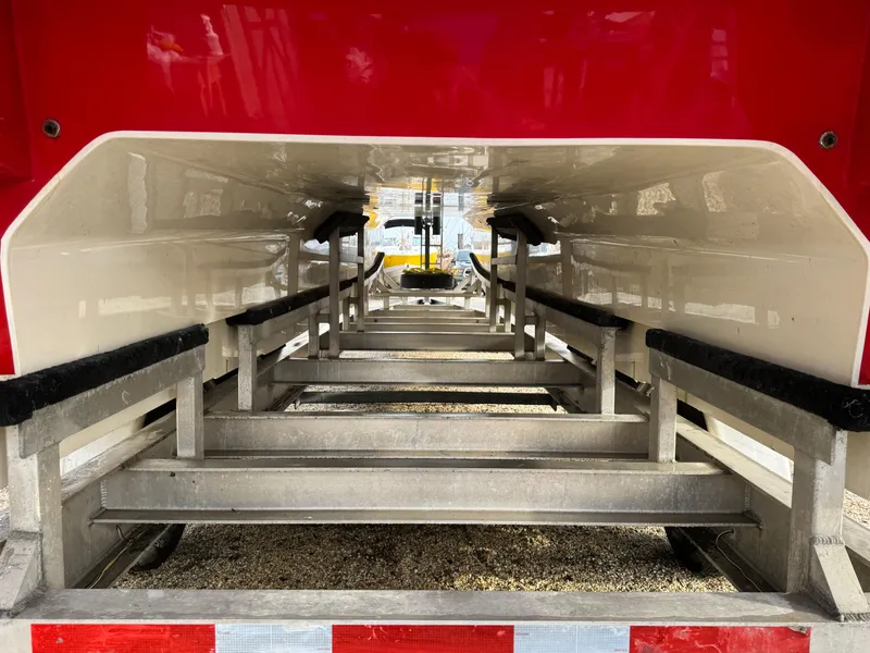 Slide: The Image of Underside view of 2010 Nor-Tech 4000 Roadster on a trailer. - 7