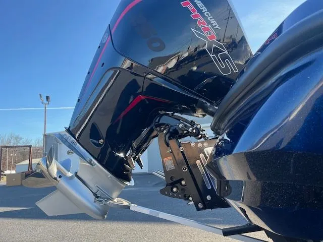Slide: The Image of 2025 Nitro Z20 XL Pro boat with Mercury Pro XS outboard motor. - 8