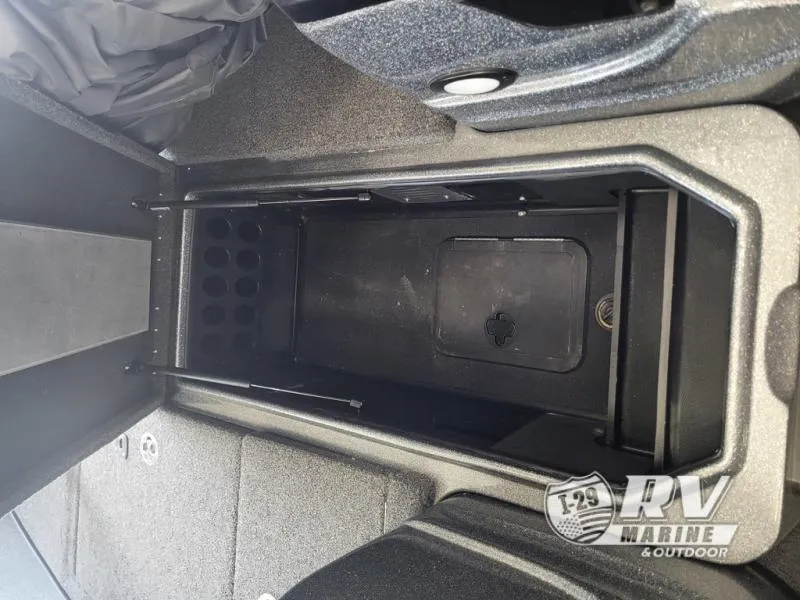 Slide: The Image of 2018 Nitro ZV21 boat storage compartment, spacious and organized for marine equipment. - 4