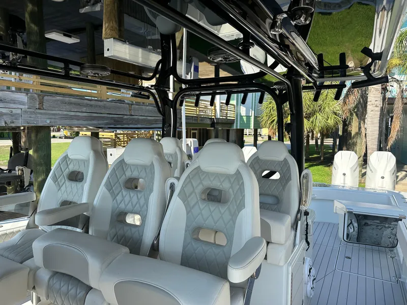 Slide: The Image of Freeman 47 Maiden America - Exterior Helm Seating - 3