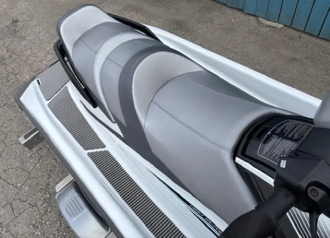 Slide: The Image of 2019 Yamaha WaveRunner VX Cruiser with sleek gray seating and ergonomic design. - 10