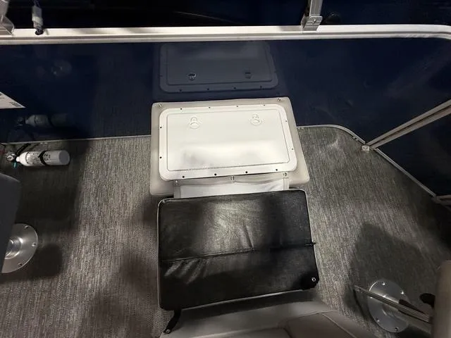 Slide: The Image of Interior of 2025 Godfrey Pontoons Xperience 2286 FSX, featuring seating and storage. - 25