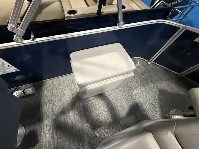 Slide: The Image of Interior of 2025 Godfrey Pontoons Xperience 2286 FSX with seating and storage. - 26