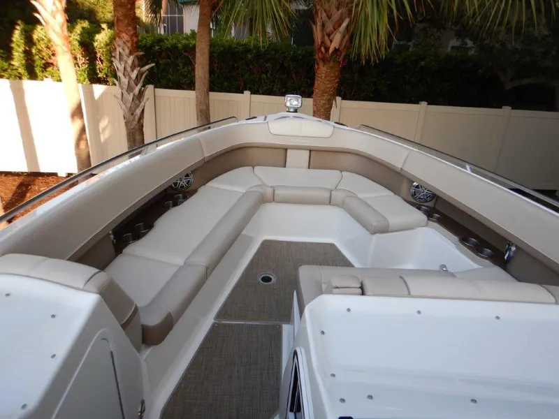 Slide: The Image of 2016 Formula 350 Crossover Bowrider with spacious seating and elegant design. - 12