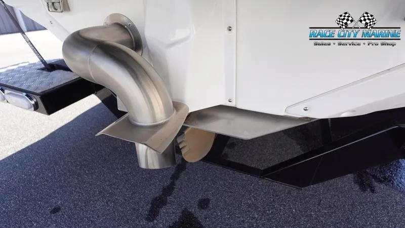 Slide: The Image of 2019 Nautique Super Air Nautique GS20 boat exhaust and propeller detail. - 10