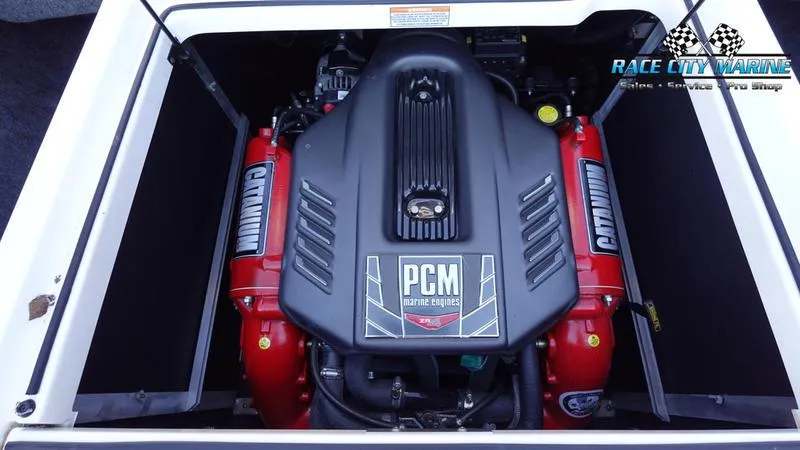 Slide: The Image of 2019 Nautique Super Air Nautique GS20 engine, PCM marine power, Race City Marine branding. - 17