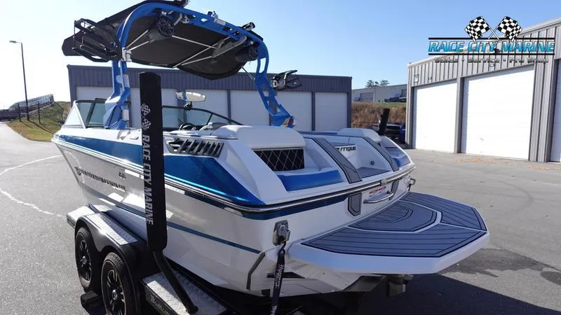 Slide: The Image of 2019 Nautique Super Air Nautique GS20 boat on trailer at Race City Marine. - 7