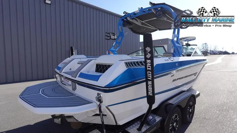 Slide: The Image of 2019 Nautique Super Air Nautique GS20 boat on trailer at Race City Marine. - 8