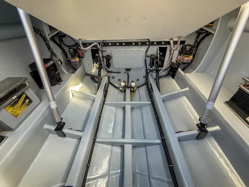 Slide: The Image of 2017 Nor-Tech 3900 Super-VEE engine compartment, showcasing internal components and structure. - 20