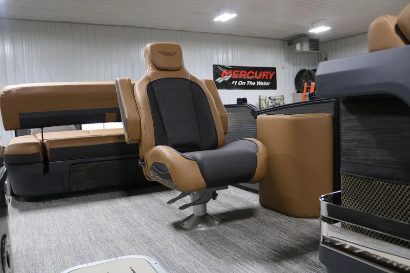 Slide: The Image of Luxurious interior of 2025 Bennington 22 M Swingback boat with premium seating. - 11