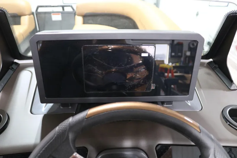 Slide: The Image of Dashboard of 2025 Bennington 22 M Swingback with touchscreen display. - 17