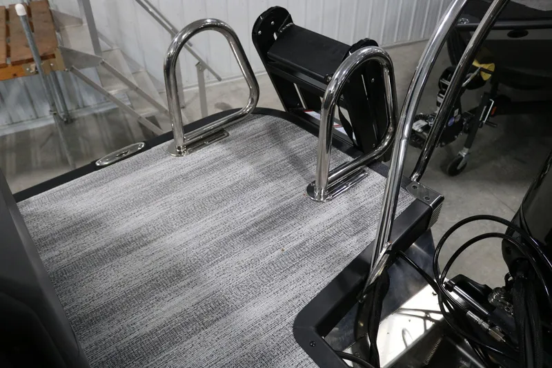 Slide: The Image of 2025 Bennington 22 M FASTBACK boat deck with stainless steel rails. - 27