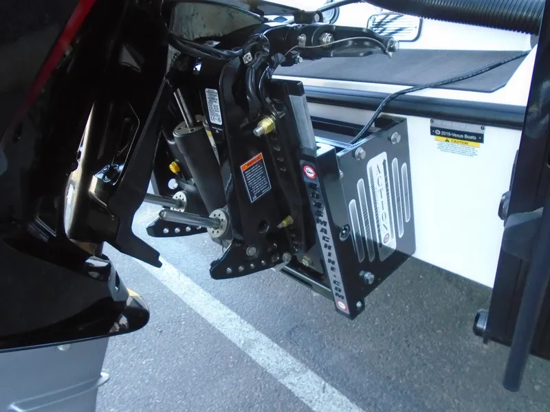 Slide: The Image of Close-up of 2025 Vexus VXS20 boat engine mount and hydraulic system. - 19