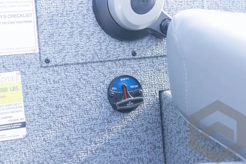 Slide: The Image of Fuel gauge on 2025 G3 Sportsman 1710 boat dashboard. - 36