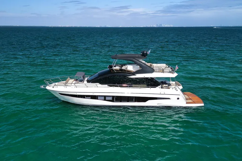 The Image of Astondoa 66 yacht 2022 on open sea, sleek design, luxury vessel. - 0