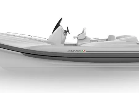 Slide: The Image of 2022 Zar Formenti Zar 79 boat, sleek design, side view, white background. - 14
