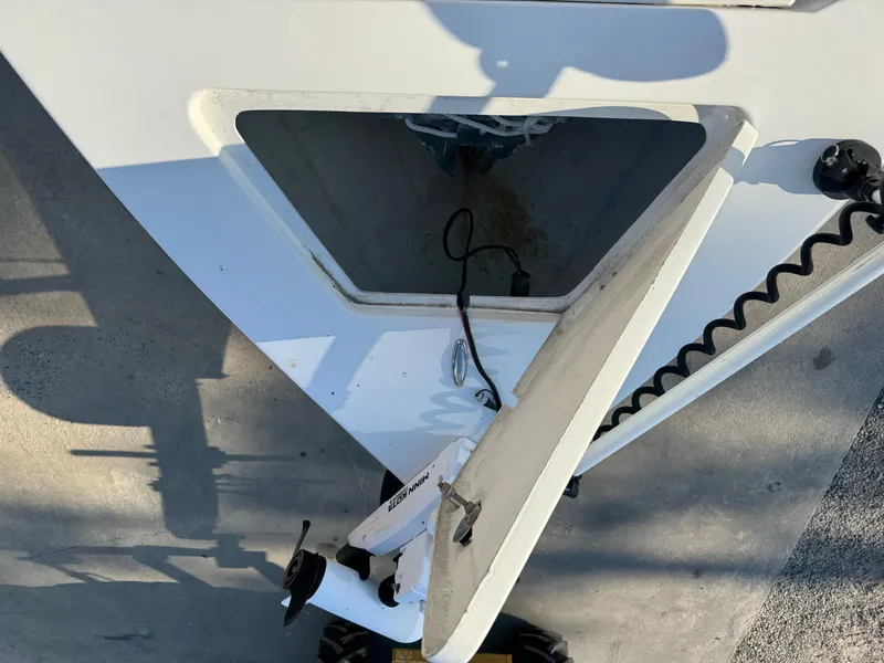 Slide: The Image of 2020 Long Bay 230 Bay boat interior with seating and storage compartments. - 24