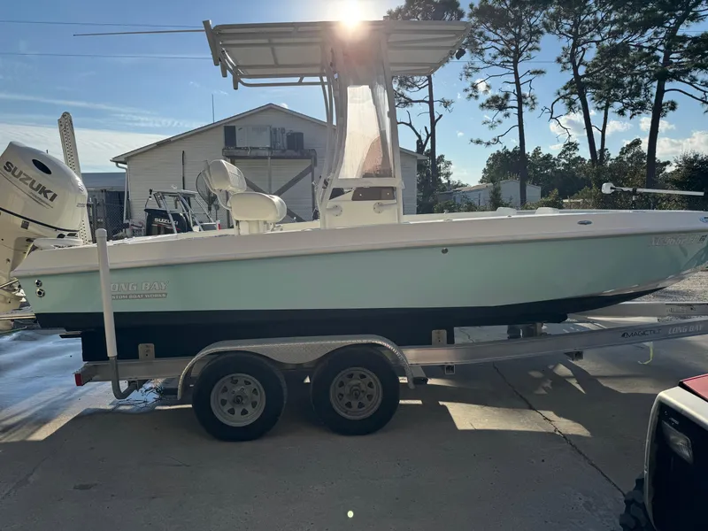 Slide: The Image of 2020 Long Bay 230 Bay boat on trailer at Southport Marine Mart. - 3