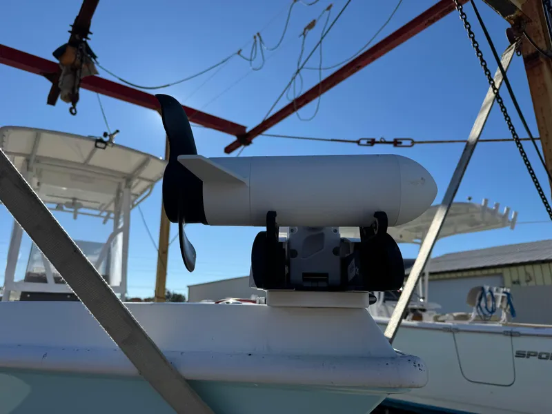 Slide: The Image of 2020 Long Bay 230 Bay boat with clear protective enclosure at Southport Marina. - 30
