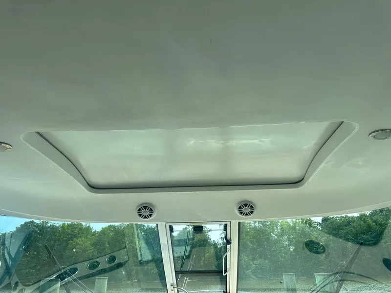 Slide: The Image of Ceiling view of 2012 Formula 45 Yacht with skylight and speakers. - 13