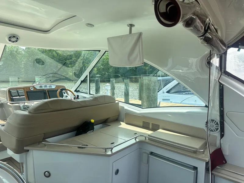 Slide: The Image of Interior of 2012 Formula 45 Yacht with helm and seating area. - 31