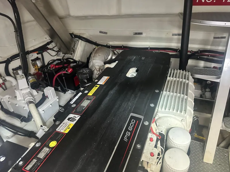 Slide: The Image of Engine room of a 2012 Formula 45 Yacht, featuring IPS 600 system. - 57