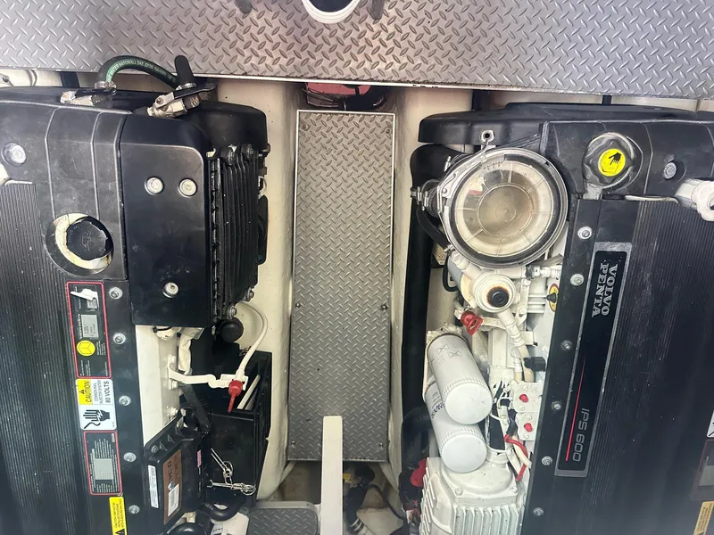 Slide: The Image of Engine compartment of a 2012 Formula 45 Yacht with Volvo Penta engines. - 63