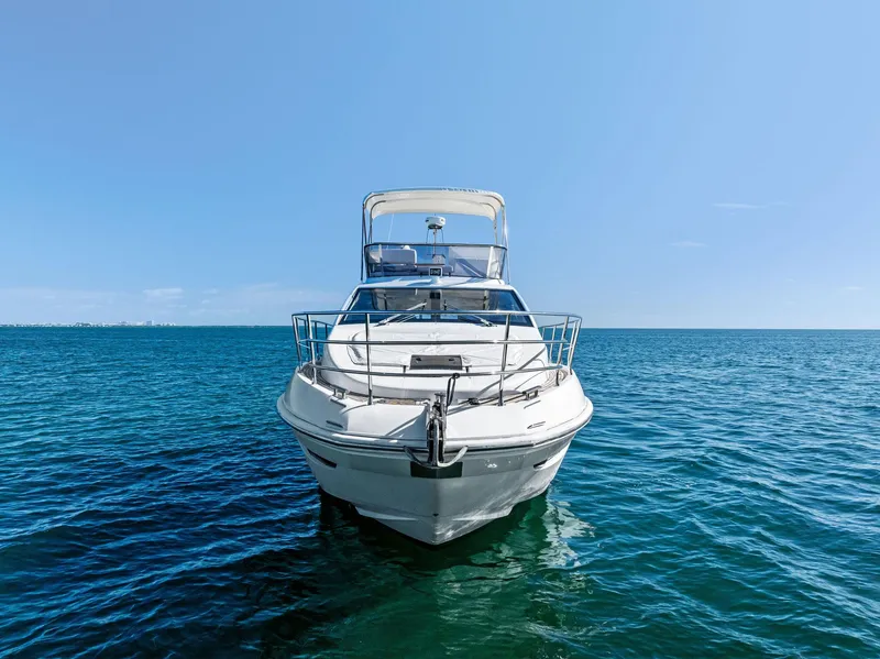 Slide: The Image of Azimut 45 Fly 2014 yacht on open sea under clear blue sky. - 4
