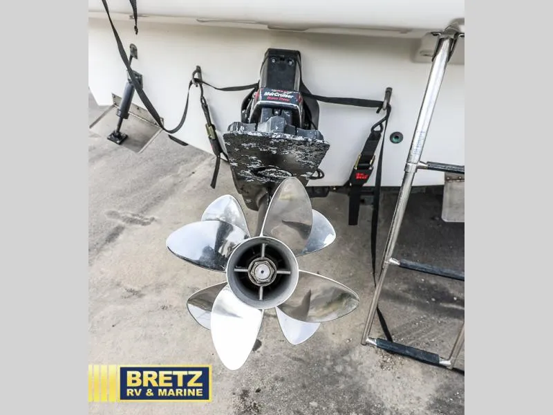 Slide: The Image of Bayliner 2455 2000 boat propeller and outdrive, displayed by Bretz RV & Marine. - 9