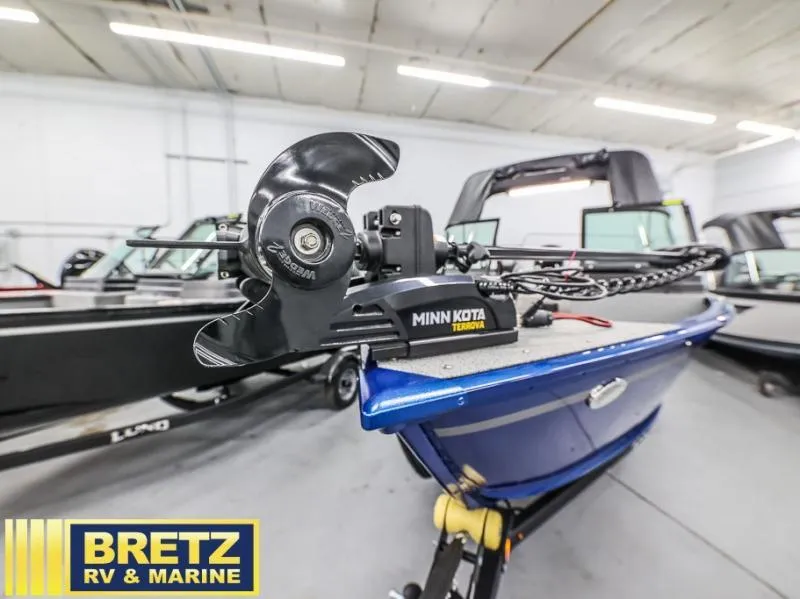 Slide: The Image of 2024 Adventure 1775 Sport boat with Minn Kota Terrova motor at Bretz RV & Marine showroom. - 4