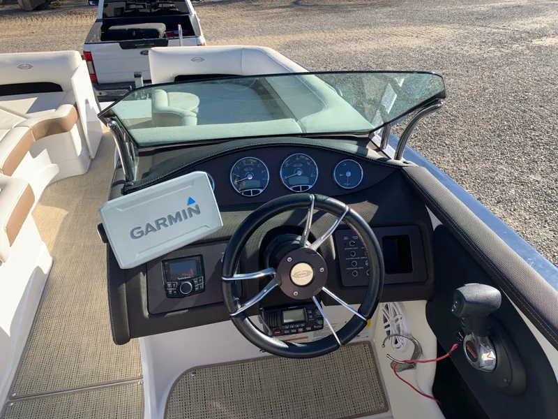 Slide: The Image of 2017 Marker One ML4 boat dashboard with Garmin navigation system. - 18