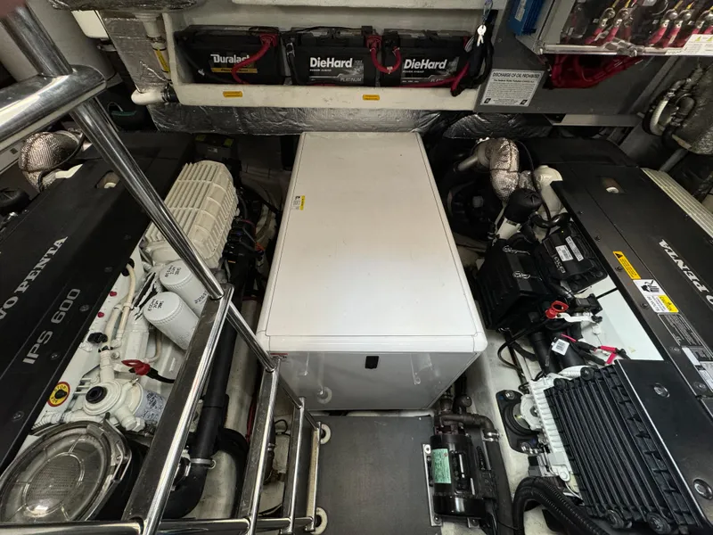 Slide: The Image of Engine room of 2017 Absolute 50 Fly yacht with Volvo Penta IPS 600 engines. - 36
