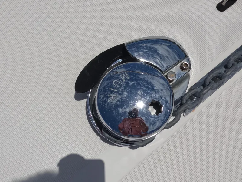 Slide: The Image of Chrome anchor winch on 2004 Tiara Yachts 4400 Sovran. - 57