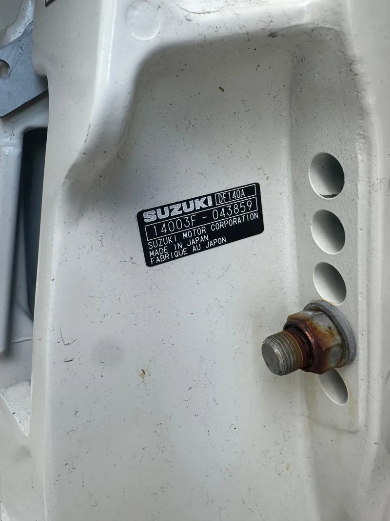 Slide: The Image of Close-up of Suzuki motor label on 2021 Hurricane 188 SunDeck Sport CC-OB. - 9