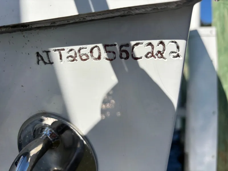 Slide: The Image of Hull identification number on 2022 Costa Custom Boats 264HC. - 18