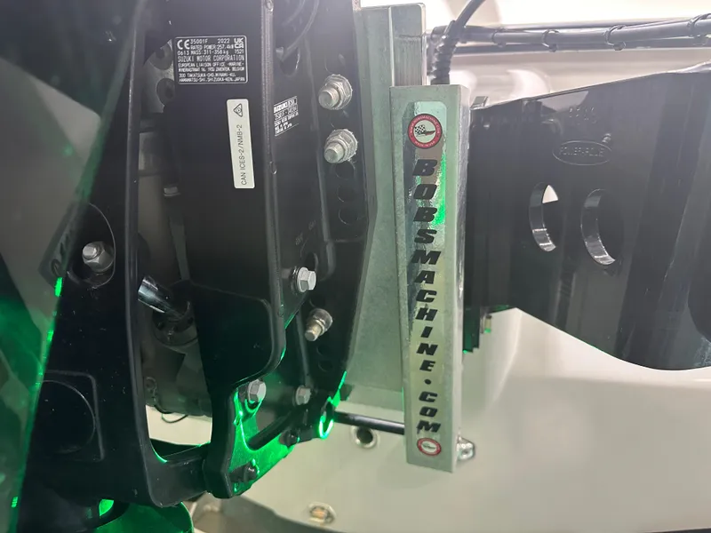 Slide: The Image of Close-up of 2023 Sea Born FX 25 boat engine components with Bob's Machine parts. - 8