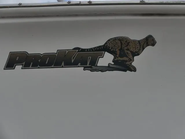 Slide: The Image of Pro Sports Pro Kat 2860 boat logo with cheetah graphic, 2003 model. - 26