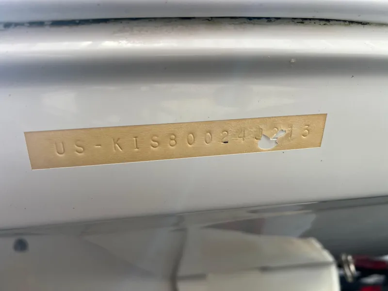 Slide: The Image of Crownline Q4 2013 boat hull identification number (HIN) plate. - 21