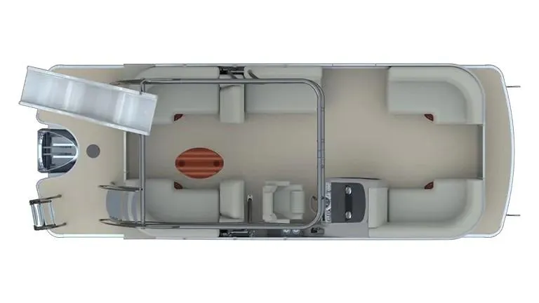 Slide: The Image of 2024 Godfrey Monaco 235SD boat layout with spacious seating and helm station. - 31
