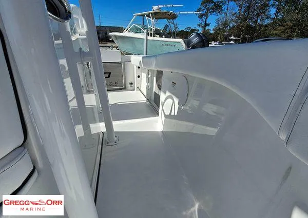 Slide: The Image of 2024 Sea Pro 222 CC boat interior, showcasing sleek design and spacious layout. - 13