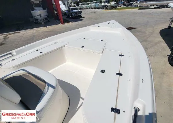 Slide: The Image of 2024 Bulls Bay 2200 boat deck at Gregg Orr Marine dealership. - 7